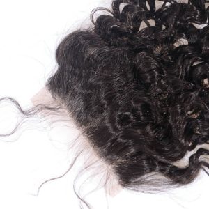 Transparent HD Swiss Thinner lace Curly Natural Color Lace Closure With Natural Baby Hair Bleached Knots Lace Size 5x5 Unprocessed Human Hair - Image 3