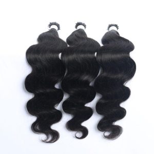 Body Wave Microlinks I Tip Hair Extensions Indian Natural Wavy Virgin Bulk Hair For Women 100% Human Hair For Salon Pwigs - Image 2