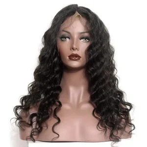 Alternative view of Lace Front Wigs Natural Color Loose Wave Brazilian Hair Bleached Knots With Natural Baby Hair Pre-Plucked
