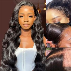 Body Wave Skin Melt Hd Lace Wigs 13*4 Lace Front Wigs Human Hair Real Transparent Lace - Image 2