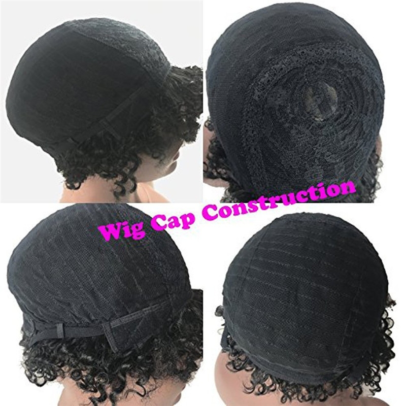 Real Brazilian Human Hair 1B/99J Color Fashion Short Full Wigs for Women - Image 4