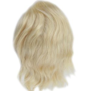 Color #613 French Lace Men Toupee For Men Bleached and tiny Knots Hair Replacement - Image 6