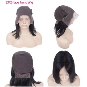 Alternative view of Kinky Curly Brazilian Lace Frontal Wig With Baby Hairs 13x6 Lace Frontal Best Human Curly Deep Part Glueless Lace Front Wigs Remy Hair 130 Density