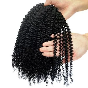 Alternative view of Kinky Curly 100% Human Hair I Tip Microlink Kinky Curly Hair Extensions Afro Kinky Curly I Tip Extensions