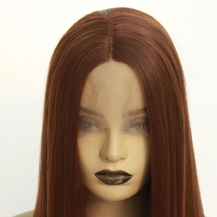 Rich Copper Red WigsColored Silky Straight Brazilian Human Hair 13X4 Lace Front Wig Pre Plucked 100% Human Hair Wigs For Women - Image 4