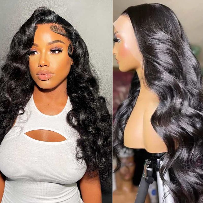 13x4 Body Wave 12 A Vietnamese Human Hair Wigs Lace Front Wigs with Baby Hair Pre Plucked 180 Density Glueless for Black Women