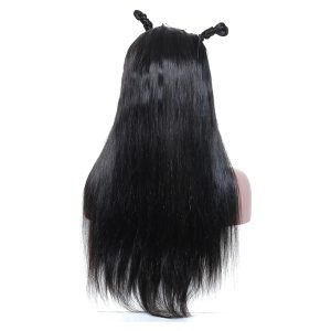 300% Density Silky Straight Lace Front Human Hair Wigs Brazilian Remy Hair Pre Plucked Bleached Knots Wigs - Image 5
