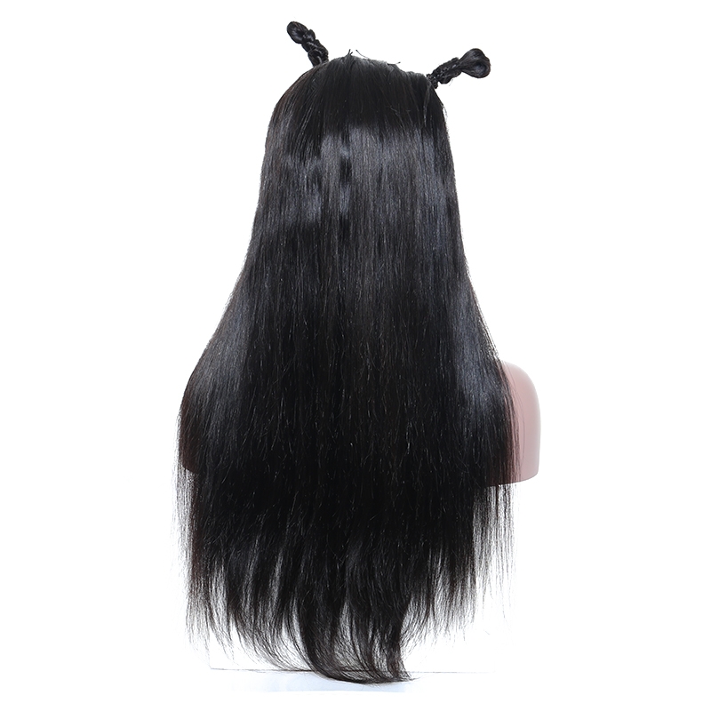 300% Density Silky Straight Lace Front Human Hair Wigs Brazilian Remy Hair Pre Plucked Bleached Knots Wigs - Image 5