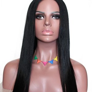 Straight Lace Front Wigs Baby Hair Natural Black Human Hair Unprocessed Hair Bleached Knots Pre-Plucked Natural Hairline - Image 2