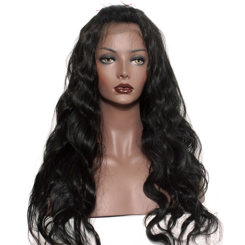 Brazilian 360 Lace Frontal Wig Top Grade Human Hair Natural Color 150% Density Wig Bleached Knots With Natural Baby Hair Around - Image 2