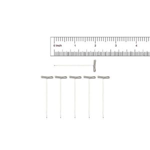 50pcs of One Plastic Box Steel T Pins for Making Wigs 2 inch Sliver Color - Image 3