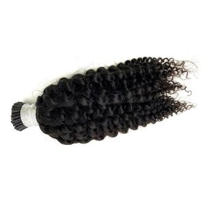 Free Sample Raw Remy Luxury Hair Natural Mink Microlink Hair Extensions Double Drawn Russian Hair I Tips