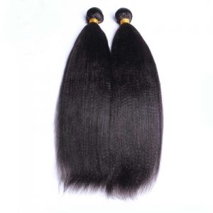 Italian Yaki Straight Unporcessed Brazilian Human Hair Bundles Natural Color Hair Weaving (1 PC)