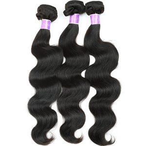 Virgin Hair 3 bundles With Closure Body Wave Free Part Unprocessed Human Hair Bundles Weave Weft with Lace Closure Natur - Image 4