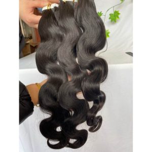 Body Wave Tape Hair Extensions Virgin Cambodian hair Tape In Hair Extension Adhesive 100% Real Human Skin Weft Human Hair Tape On Adhesive Invisible - Image 7