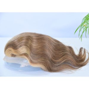 Pwigs Full French Lace Men's Toupee 4 mix 27 mix 613 Color 100% European Human Hair Toupee For Men 8 x10 Inch Lace Mens Wigs Hair System - Image 10