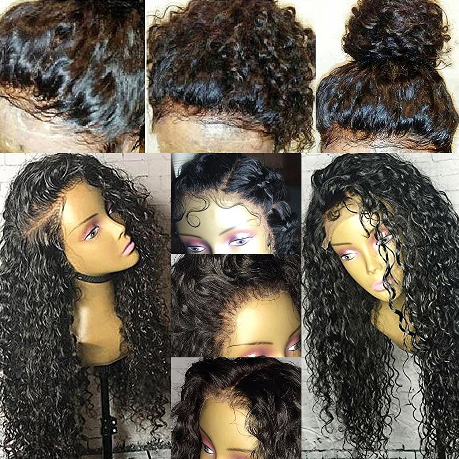 Lace Front Wigs 150% Density 13x6 Lace Human Hair Wigs for Black Women Curly Remy Hair Wigs Full Lace Front Wigs with Baby Hair - Image 2