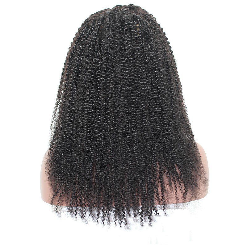 Curly Lace Wig 360 Lace Wigs Brazilian Afro Kinky Curly Human Hair 150% Density Pre Plucked Natural Hair Line - Image 4