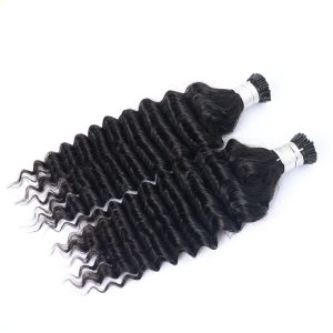 I Tip Kinky Curly Hair Extensions I Tip Kinky Curly Keratin Curly Hair Extensions - Image 3
