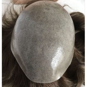 Toupee for Man Ultra Thin Skin PU Men's Hairpiece European Virgin Human Hair Replacement System Pieces 10x8inch #4 Light Brown Color - Image 25