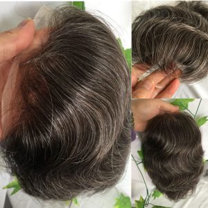 Toupee for Men Human Hair Men's Thin Skin Hair system with French Lace Hair Line Front 8x10 Inches Men Wigs Touppe For Black Men 22# color - Image 22