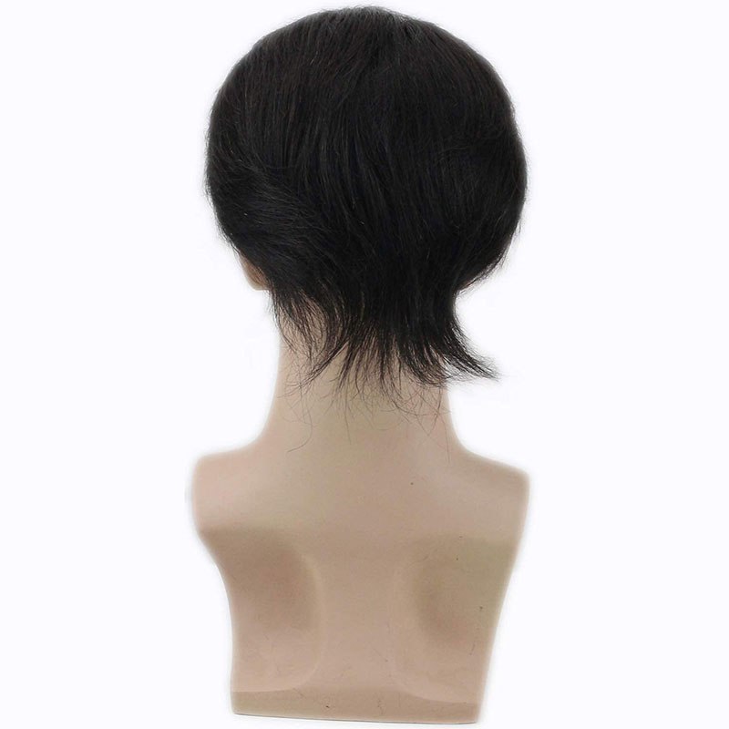 Toupee for Men Human Hair Men's Thin Skin Hair system with French Lace Hair Line Front 8x10 Inches Men Wigs Touppe For Black Men 22# color - Image 48