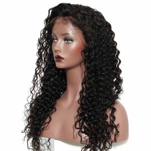 Discount Lace Front Wig Loose Curly 360 Lace Front Wigs Brazilian Hair Natural Color Human Curly Hair 360 Lace Front Wigs With Natural Hairline - Image 2