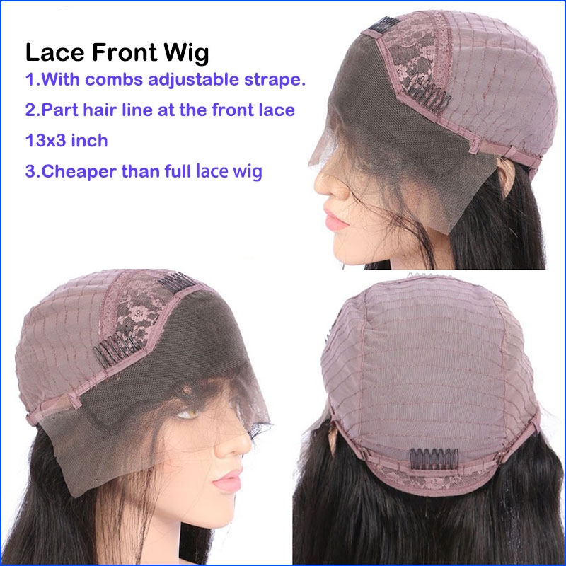 Lace Frontal Wigs Deep Wave Pre-Plucked Natural Hair Line 130% Density Glueless Human Hair Wigs - Image 3