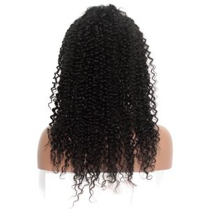 Best Place To Buy Lace Front Wigs Natural Black Human Hair Bleached Knots Kinky Curly Brazilian Remy Hair Hidden Knots Pre Plucked Natural Hair Line - Image 3