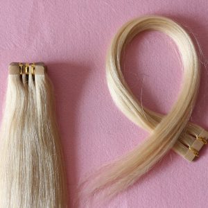 Popular Brazilian Hair Extensions Silky Straight Human Hair Tape Extension Color #613 - Image 3