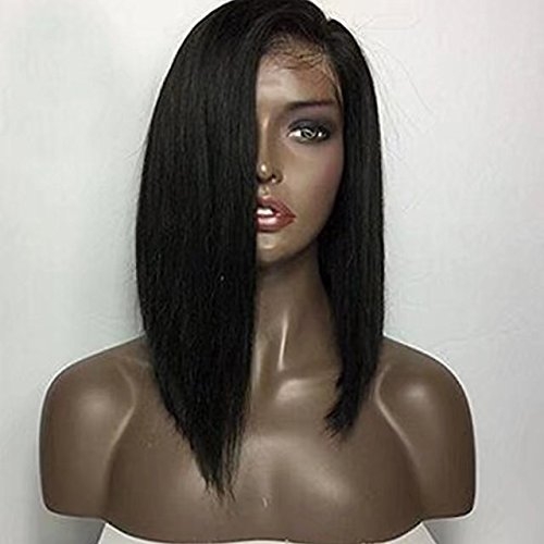 Deep Part 13x6 Short Bob 150% Density Lace Front Wigs for Black Women Brazilian Human Hair Glueless Silky Straight Lace Wig