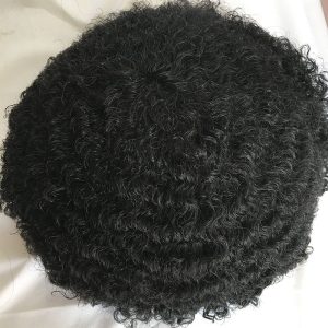Mens Wigs Human Hair Curly Man Unit 8x10inch Afro Curl Toupee for Black Men Swiss Lace Hair System 360 Weave Men Toupee Hair Wig - Image 5