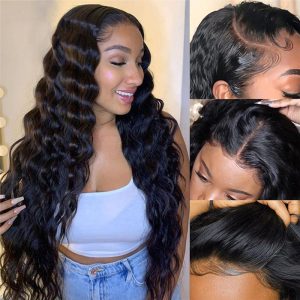 Deep Wave Frontal Wig 13X4 Brazilian Remy Lace Front Human Hair Wigs For Black Women Deep Wave Lace Front Wig Human Hair 30 32'' - Image 2
