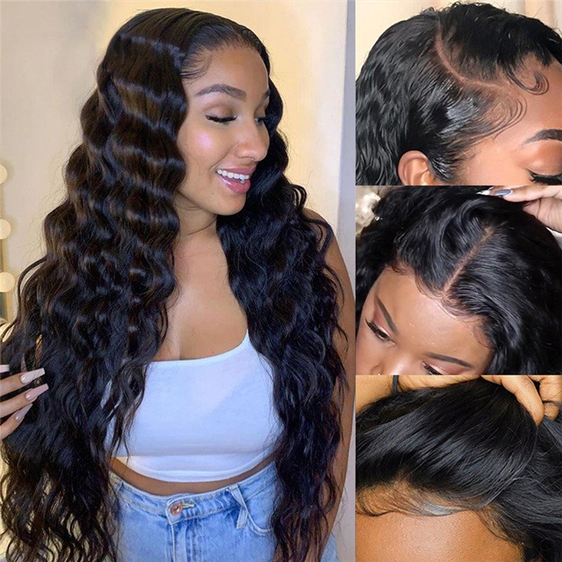 Deep Wave Frontal Wig 13X4 Brazilian Remy Lace Front Human Hair Wigs For Black Women Deep Wave Lace Front Wig Human Hair 30 32'' - Image 2
