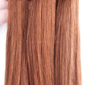 Color #30 Medium Brown Brazilian Remy Hair Straight Hair Weave 3 Buddles Deals - Image 4