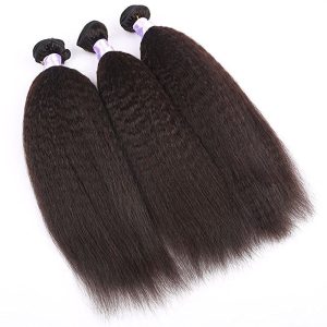 Malaysian Afro Kinky Straight Lace Frontal Closure Human Hair With 13x4 - Image 4