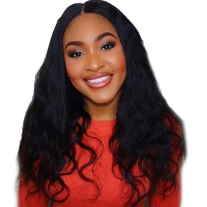 Lace Front Wigs Online For Black Women Elastic Cap Human Hair Body Wave Pre-Plucked Natural Hair Line Bleached Knots