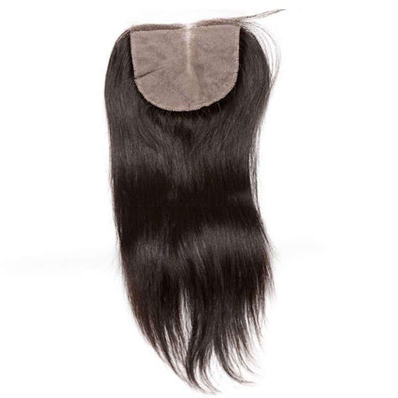 Silk Straight Brazilian Remy Hair Silk Base Closure For Sale Invisible Part Closure Natural Color 4x4inches - Image 5