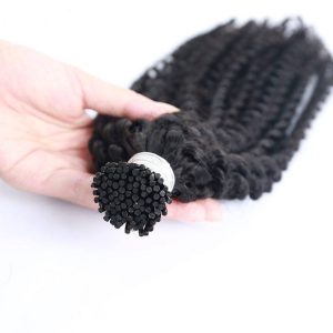 4A Kinky Curly I Tip Hair Extensions 100% Mongolian Virgin Human Hair Bundles I Tip Microlinks For Black Women Pwigs - Image 5