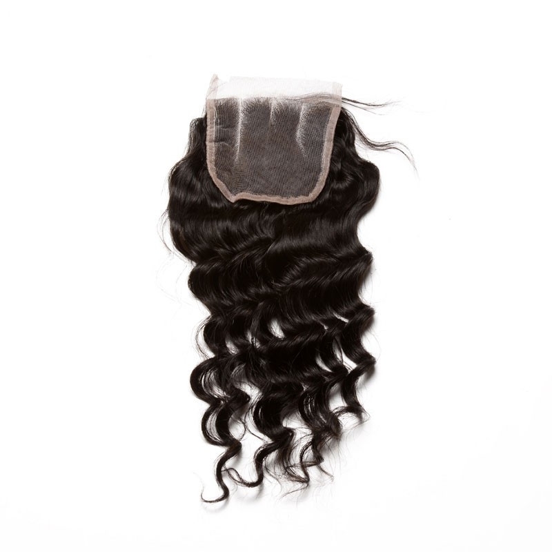 4x4 HD Lace Closure Vietnamese Remy Hair Loose Wave Free Part Lace Closure Piece With Baby Hair 4x4 inchs Natural Color - Image 3