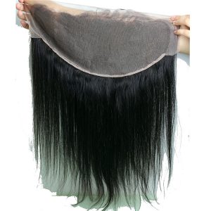 8A Peruvian Lace Frontal Closure Unprocessed Human Hair 13x6 Bleached Knots Frontal Straight Full Lace Frontal 20inch