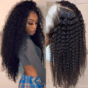 HD Swiss Transparent Lace Wigs Curly Hair 13x4 13x6 Invisible Lace Frontal Wig Human Hair Wigs For Black Women Transparent Lace Wigs
