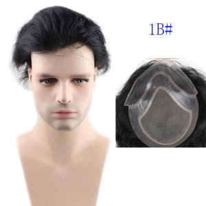 100%Human Hair WigsToupee for Men Hair Pieces Men's Toupee Super Thin Mono Lace with PU Around Ombre Blonde 60 Color10" x 8" Toupee - Image 31