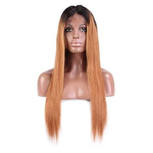 Alternative view of Brazilian Human Ombre 1bt/30 Lace Front Wigs for Women Hair Wigs With Baby Hair