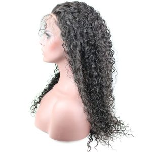 Full Lace Wigs Deep Curly 10A Unprocessed Brazilian Remy Human Hair Glueless Full Lace Human Hair Wig for Black Women Natural Color 14 inch - Image 3