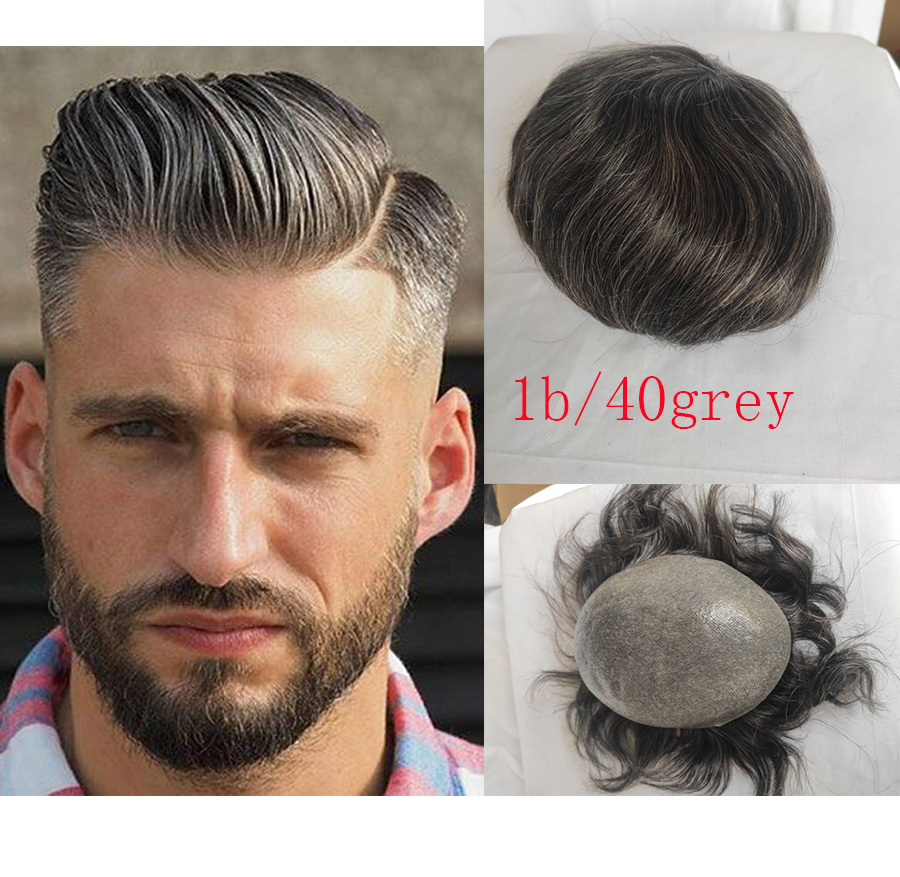 PU V-loop Super Thin Skin Hairpiece Ultra Thin Skin Mens Toupee Invisible Men Hair Replacement Poly Disposable Hairpiece Natural Hairline - Image 18