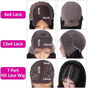 Deep Curly Highlight Hd Lace Front Human Hair Wigs Pre Plucked 13x4 Lace Front Wigs 150% - Image 4