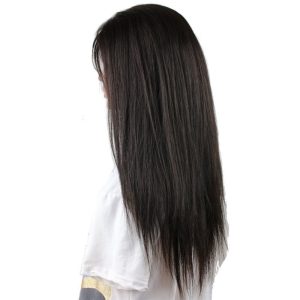 Silk Straight Brazilian Remy Hair Long Human hair wig Lace Front Wigs For Black Women Length 12inch - Image 4