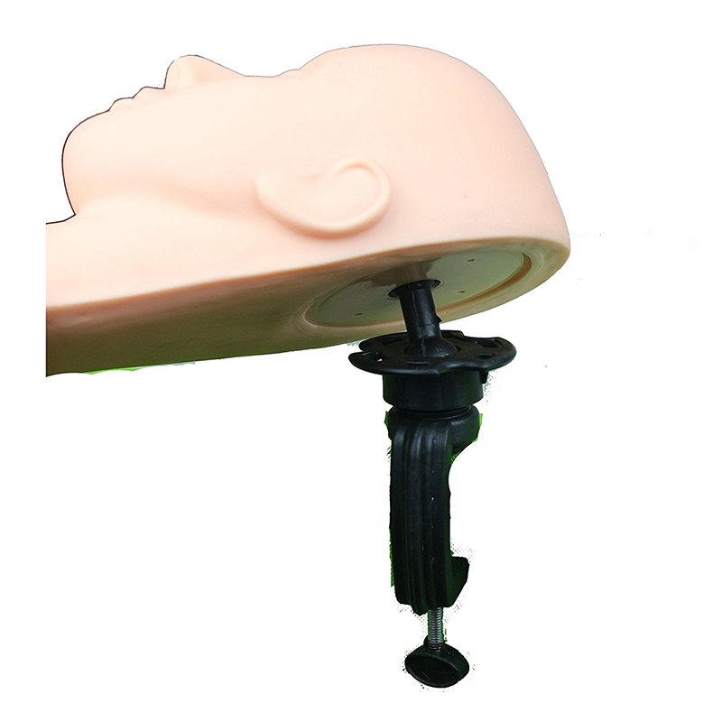 Soft Skin Massage and Makeup Practice Mannequin Face with Table Clamp - Image 3