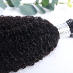 Double Drawn Cuticle Aligned Human Hair Wholesale 10A Micro Beads For Afro Kinky Curly I Tip Hair Extensions - Image 3